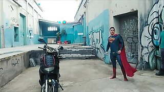 Damien blowjob Superman and anal fuck